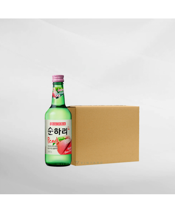 EXO123 x Vinyard Promo 1 Ctn ( 20 Btl ) ChumChurum Soju Peach 360 ml