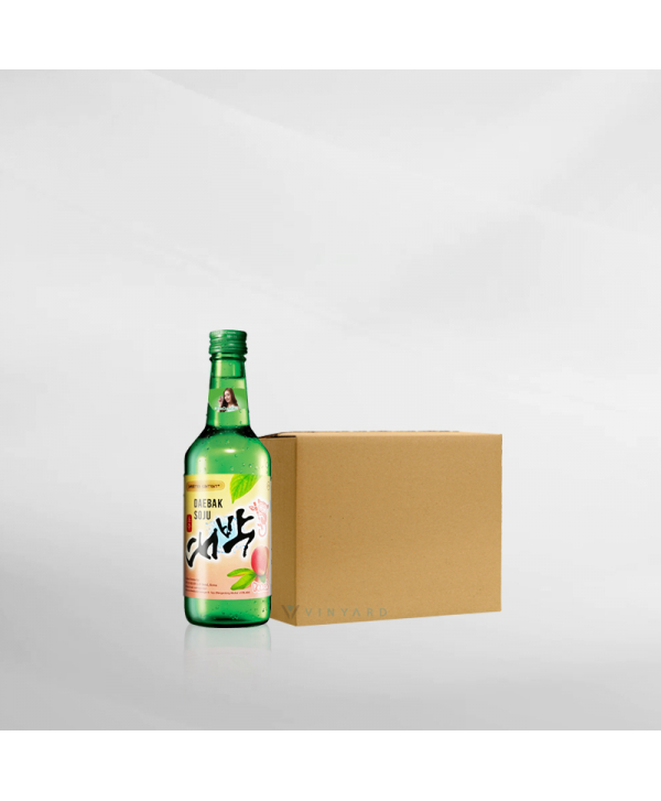 EXO123 x Vinyard Promo 1 Ctn ( 20 Btl ) Daebak Soju Peach 360 ml